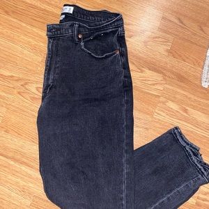 Abercrombie Curve Love Ankle Straight High Rise 12L